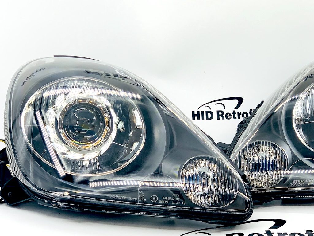 2000-02 Toyota MR2 Spyder Switchback LED Halo Projector Headlights