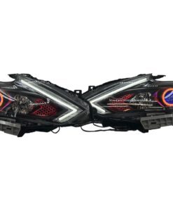 2016-2019 Nissan Altima Black Projector Lamps RGBW Multicolor Led Digital Headlights