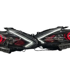 2016-2019 Nissan Altima Black Projector Lamps RGBW Multicolor Led Digital Headlights