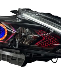2016-2019 Nissan Altima Black Projector Lamps RGBW Multicolor Led Digital Headlights