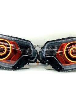 12-15 Toyota Tacoma Triple Halos RGBW LED Headlights Projector Lamps