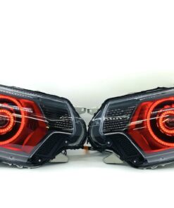 12-15 Toyota Tacoma Triple Halos RGBW LED Headlights Projector Lamps