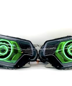 12-15 Toyota Tacoma Triple Halos RGBW LED Headlights Projector Lamps