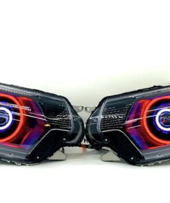 12-15 Toyota Tacoma Triple Halos RGBW LED Headlights Projector Lamps