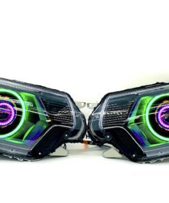 12-15 Toyota Tacoma Triple Halos RGBW LED Headlights Projector Lamps