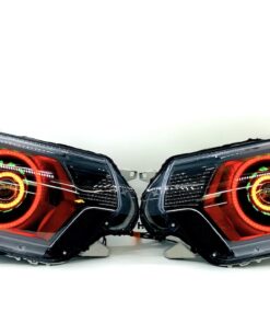 12-15 Toyota Tacoma Triple Halos RGBW LED Headlights Projector Lamps