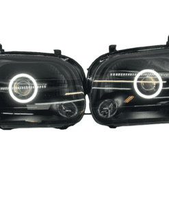 2000-2007 Toyota Tundra Black Projector LED Halo Switchback Headlights