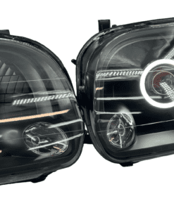 2000-2007 Toyota Tundra Black Projector LED Halo Switchback Headlights
