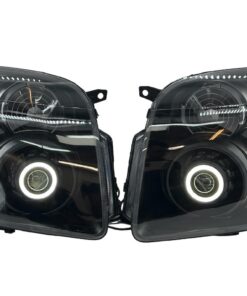 07-14 GMC Yukon XL 1500 Switchback LED Halo Light Black Projector Retrofit Headlights