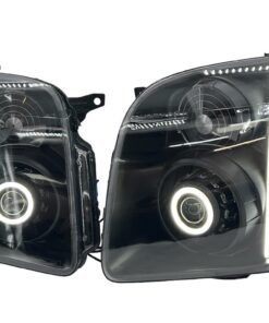 07-14 GMC Yukon XL 1500 Switchback LED Halo Light Black Projector Retrofit Headlights