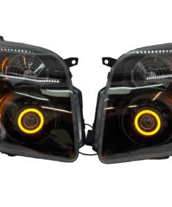 07-14 GMC Yukon XL 1500 Switchback LED Halo Light Black Projector Retrofit Headlights