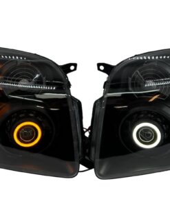 07-14 GMC Yukon XL 1500 Switchback LED Halo Light Black Projector Retrofit Headlights