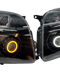 07-14 GMC Yukon XL 1500 Switchback LED Halo Light Black Projector Retrofit Headlights