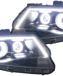 2015–2020 Chevrolet Colorado black LED halo projector retrofit headlights