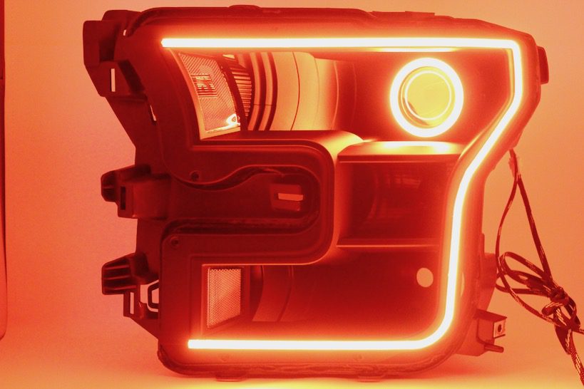 15-17 Ford F150 Led Halo Projector Headlights