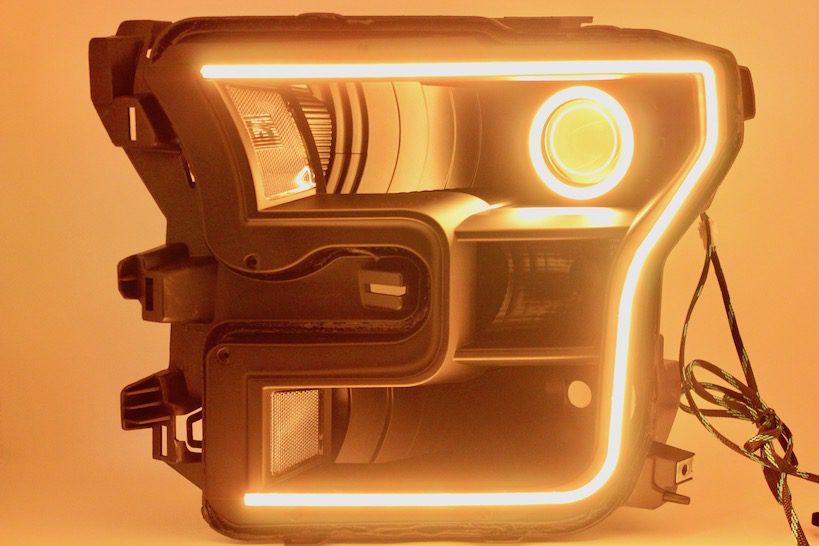 15-17 Ford F150 Led Halo Projector Headlights