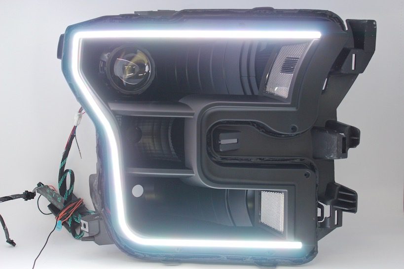 15-17 Ford F150 Black Projector Headlights
