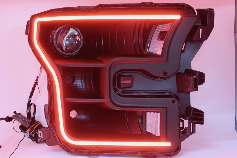 15-17 Ford F150 Black Projector Headlights