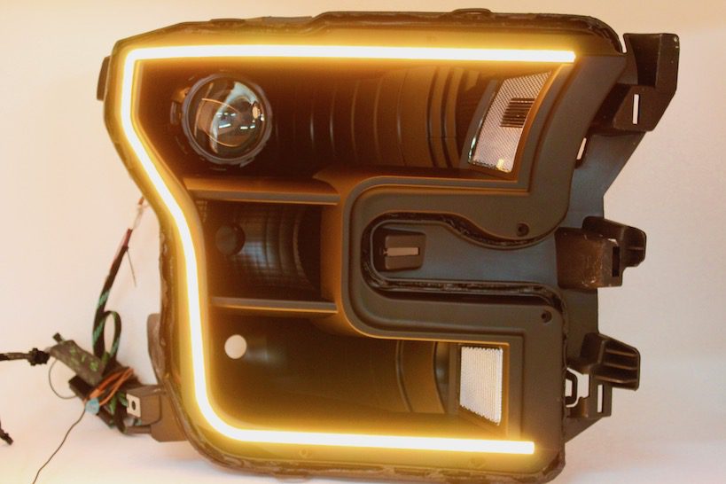 15-17 Ford F150 Black Projector Headlights