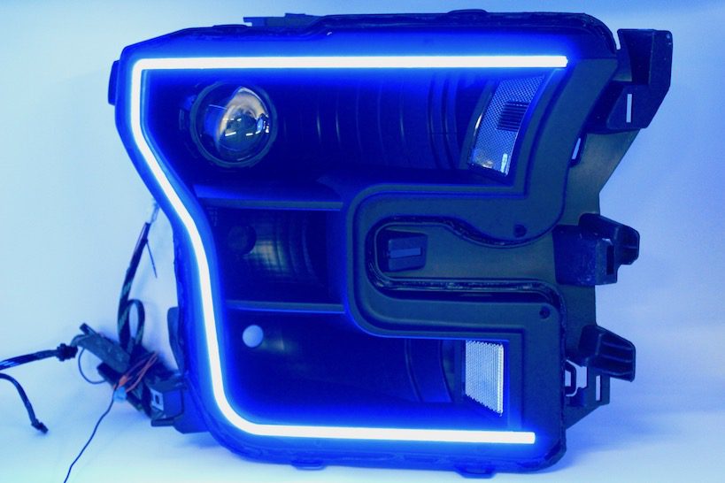 15-17 Ford F150 Black Projector Headlights