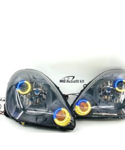 2003-2005 Toyota MR2 Spyder Black Halo LED Projector Headlights