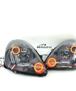 2003-2005 Toyota MR2 Spyder Black Halo LED Projector Headlights