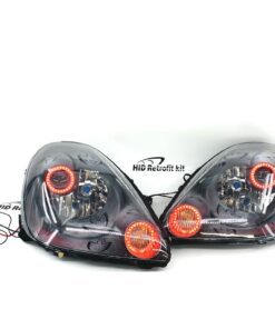 2003-2005 Toyota MR2 Spyder Black Halo LED Projector Headlights