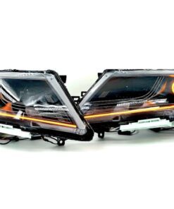2013-2016 Nissan Pathfinder Black Projector Headlights LED Halo Lights