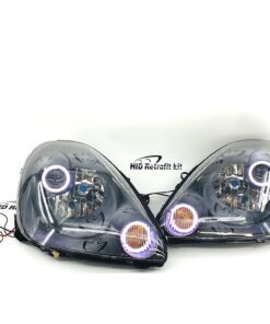 2003-2005 Toyota MR2 Spyder Black Halo LED Projector Headlights
