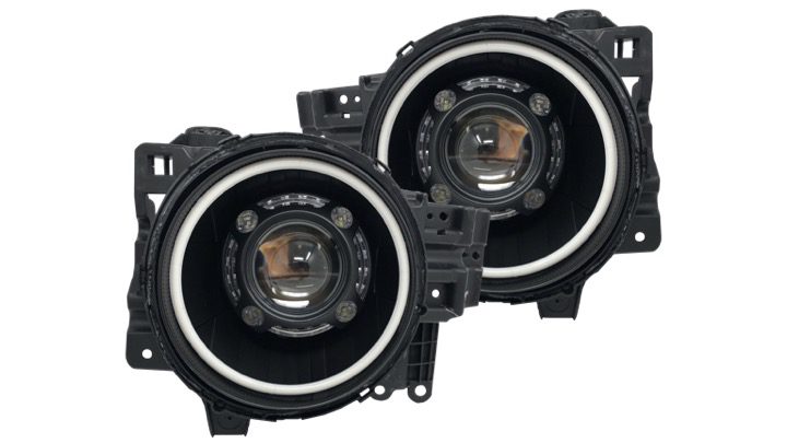 2007–2014 Toyota FJ Cruiser RGBW LED halo headlights