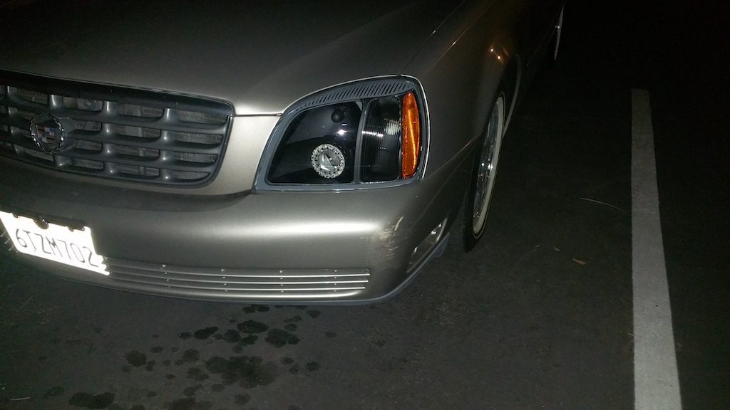 2000-2005 Cadillac Deville Black Projector Headlights