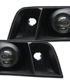 98-11 Ford Crown Victoria Black Projector Headlights