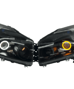 04-15 Nissan Titan 04-07 Armada LED Halo Black Projector Headlights