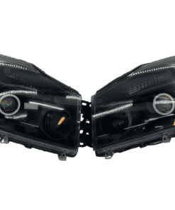 04-15 Nissan Titan 04-07 Armada LED Halo Black Projector Headlights
