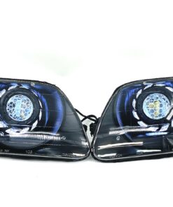 1997-2003 Ford F-150 RGBW Led Black Retrofit Projector Headlights