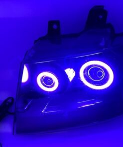 07-14 Chevrolet Tahoe RGBW Led Halo Black Projector Retrofit Headlights