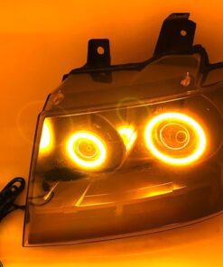 07-14 Chevrolet Tahoe RGBW Led Halo Black Projector Retrofit Headlights
