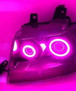 07-14 Chevrolet Tahoe RGBW Led Halo Black Projector Retrofit Headlights