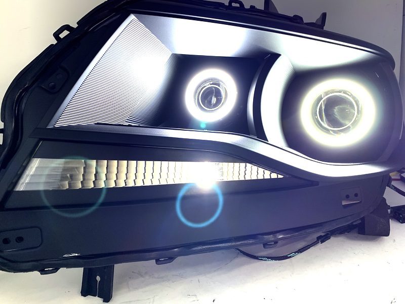 15-19 Chevy Colorado Quad Projector Strip Headlights LED Halo Lights