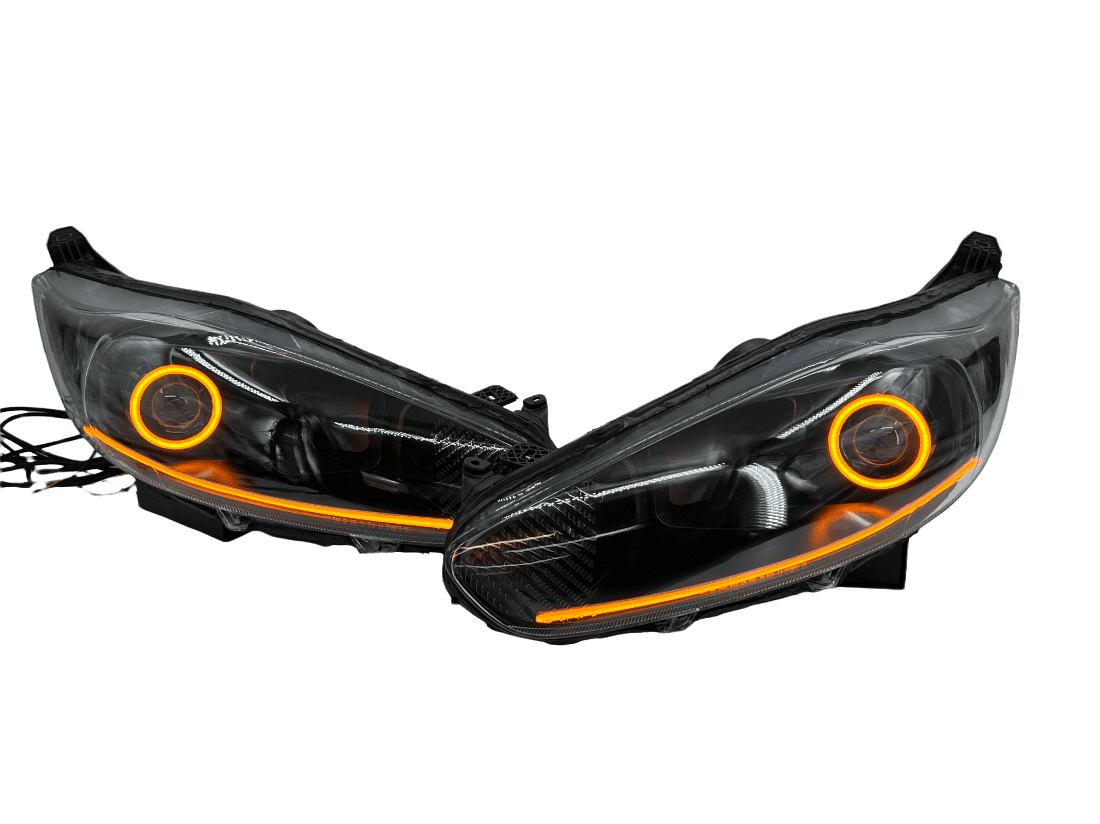 2014-2017 Ford Fiesta Led Projector Retrofit Halo Headlights