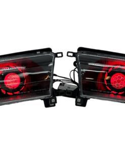96-02 Toyota 4Runner Black Retrofit Headlights RGBW Led Halo Demon Eyes