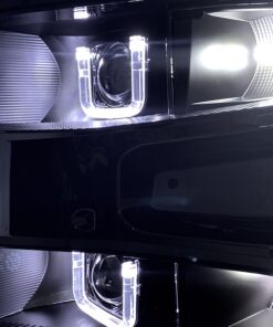 2019 Chevrolet Silverado Custom Black Retrofit Led Headlights