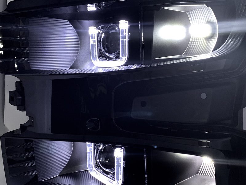 2019 Chevrolet Silverado Custom Black Retrofit Led Headlights