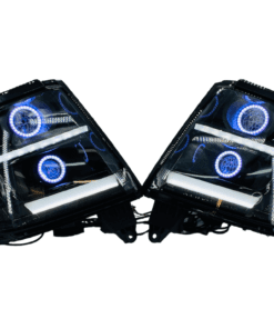 2015-2020 Chevrolet Tahoe Suburban Black Projector Headlights LED Halo Lights
