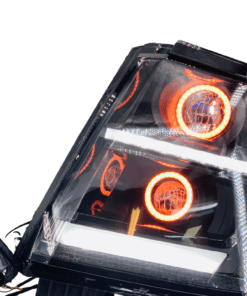 2015-2020 Chevrolet Tahoe Suburban Black Projector Headlights LED Halo Lights