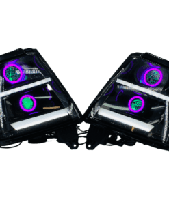 2015-2020 Chevrolet Tahoe Suburban Black Projector Headlights LED Halo Lights