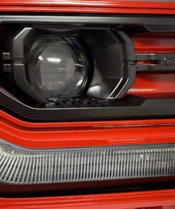 2016-2018 GMC Sierra Custom RGBW led DRLS with Demon Eyes Projector Headlights