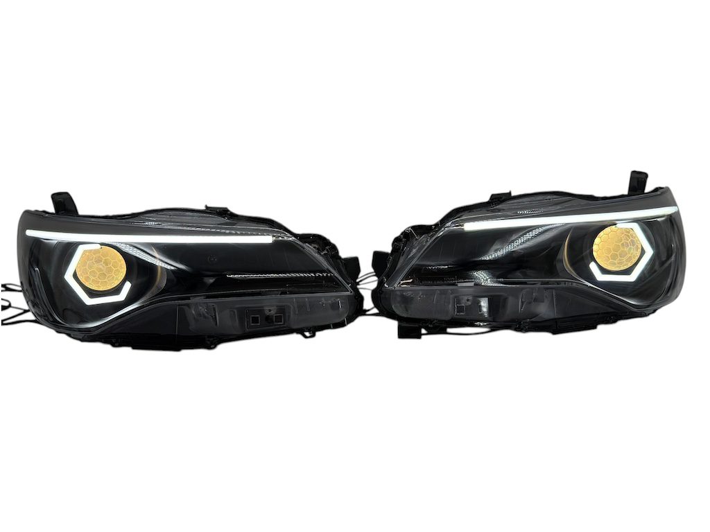 2015-17 Toyota Camry LED Headlights Custom Halos Color Changing Demon Eyes