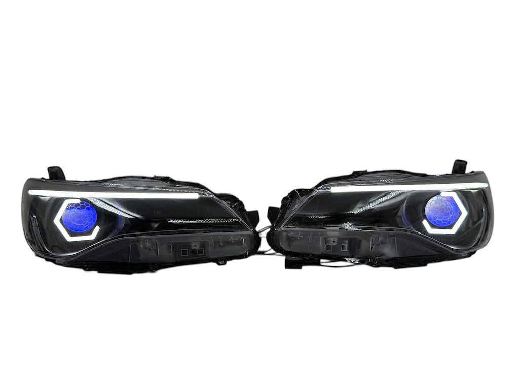 2015-17 Toyota Camry LED Headlights Custom Halos Color Changing Demon Eyes
