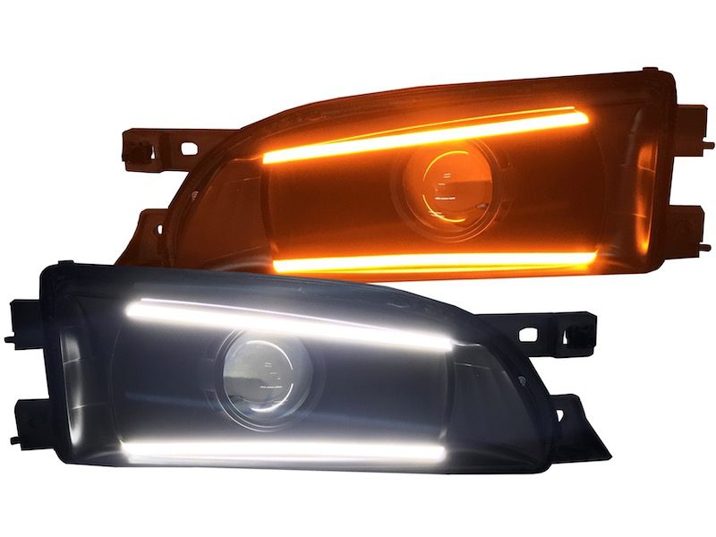 subaru impreza custom led projector